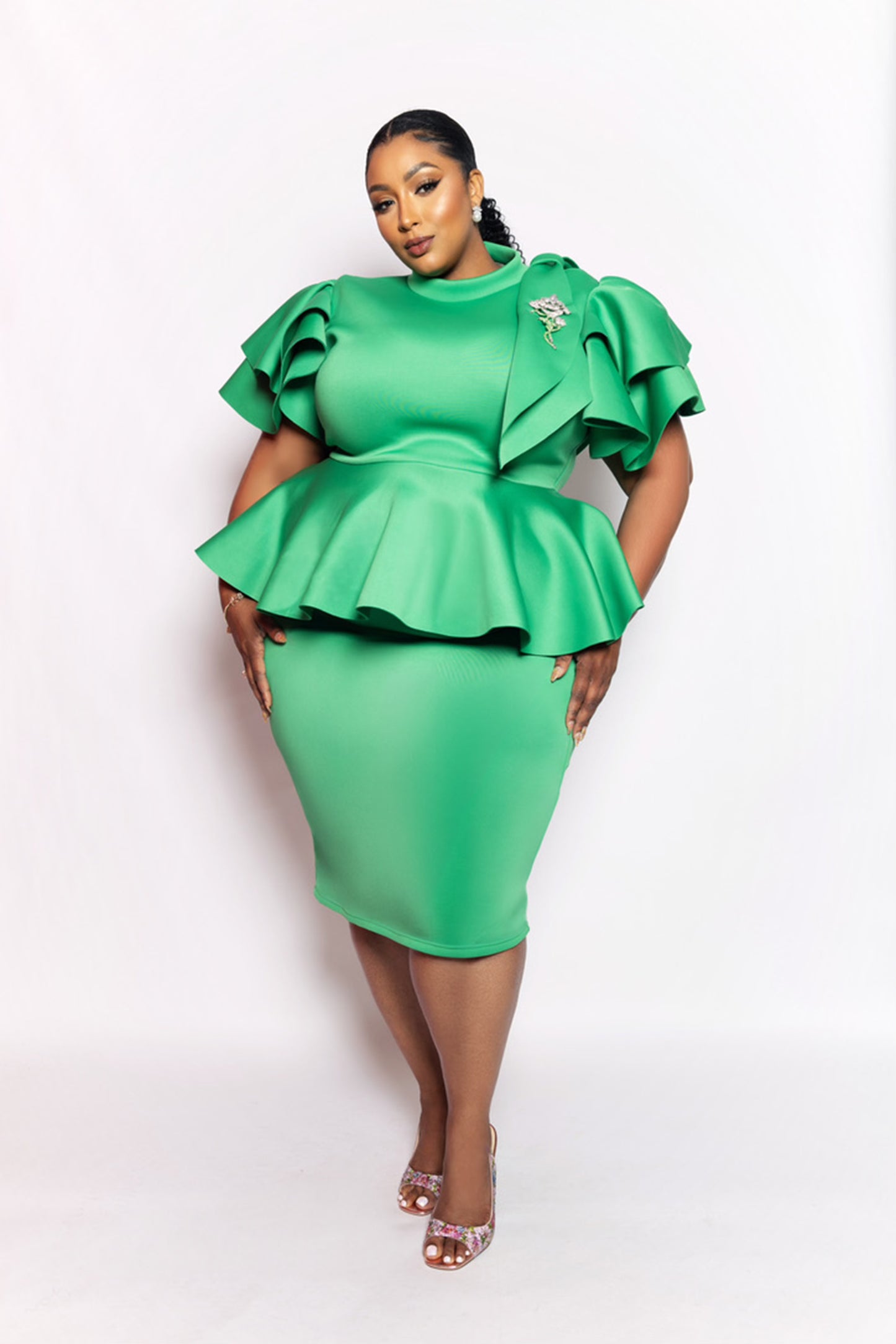 2 Piece Neoprene Skirt Set