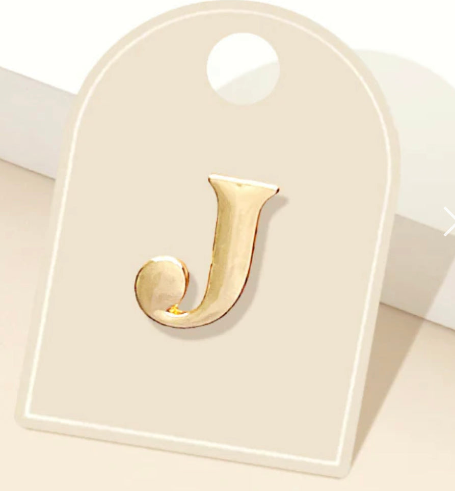 Initial Brooch