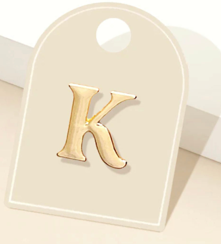 Initial Brooch