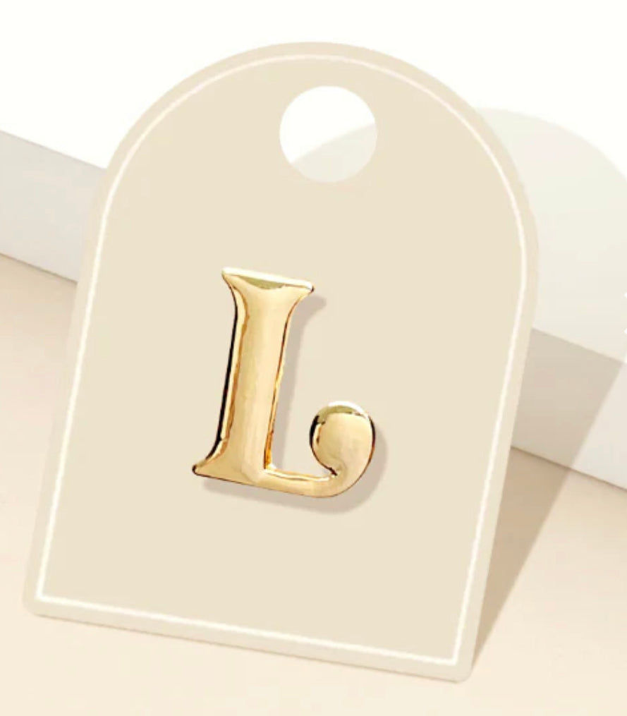 Initial Brooch