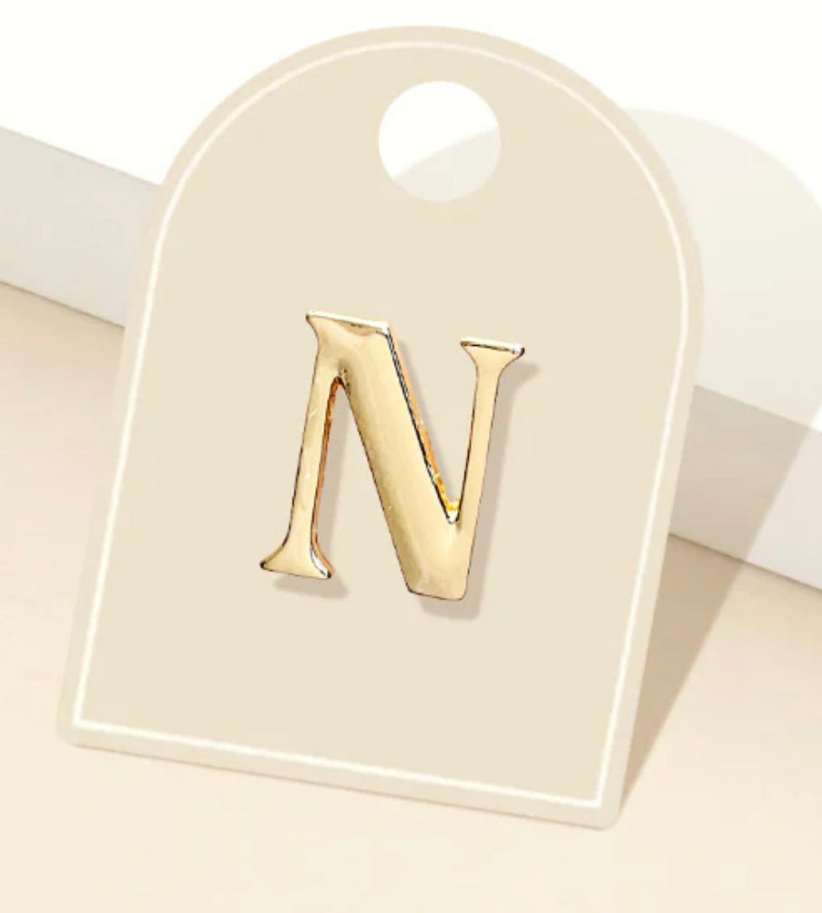 Initial Brooch