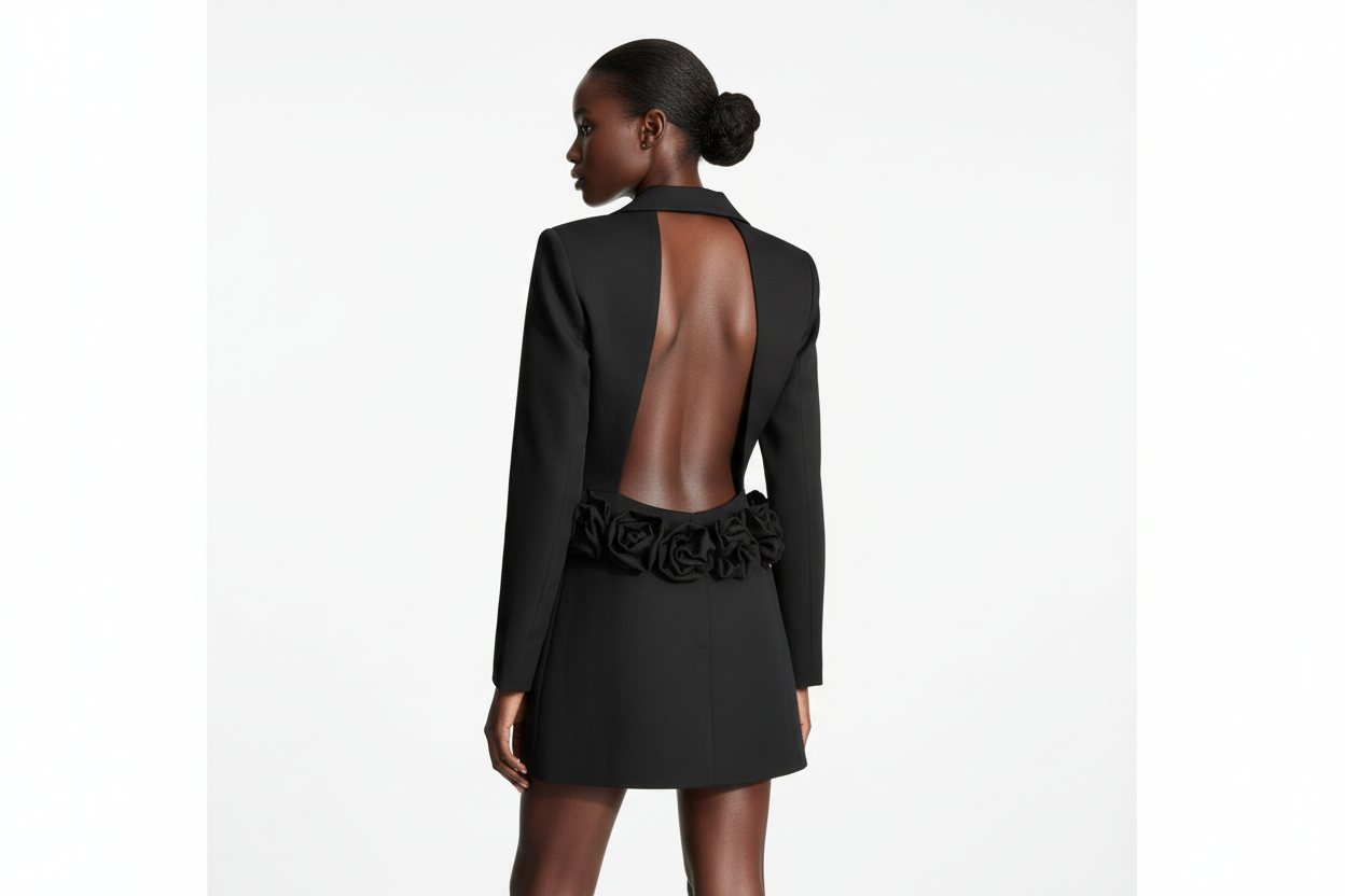 Back Out Rose Jacket - House of FaSHUN by Shun Melson
