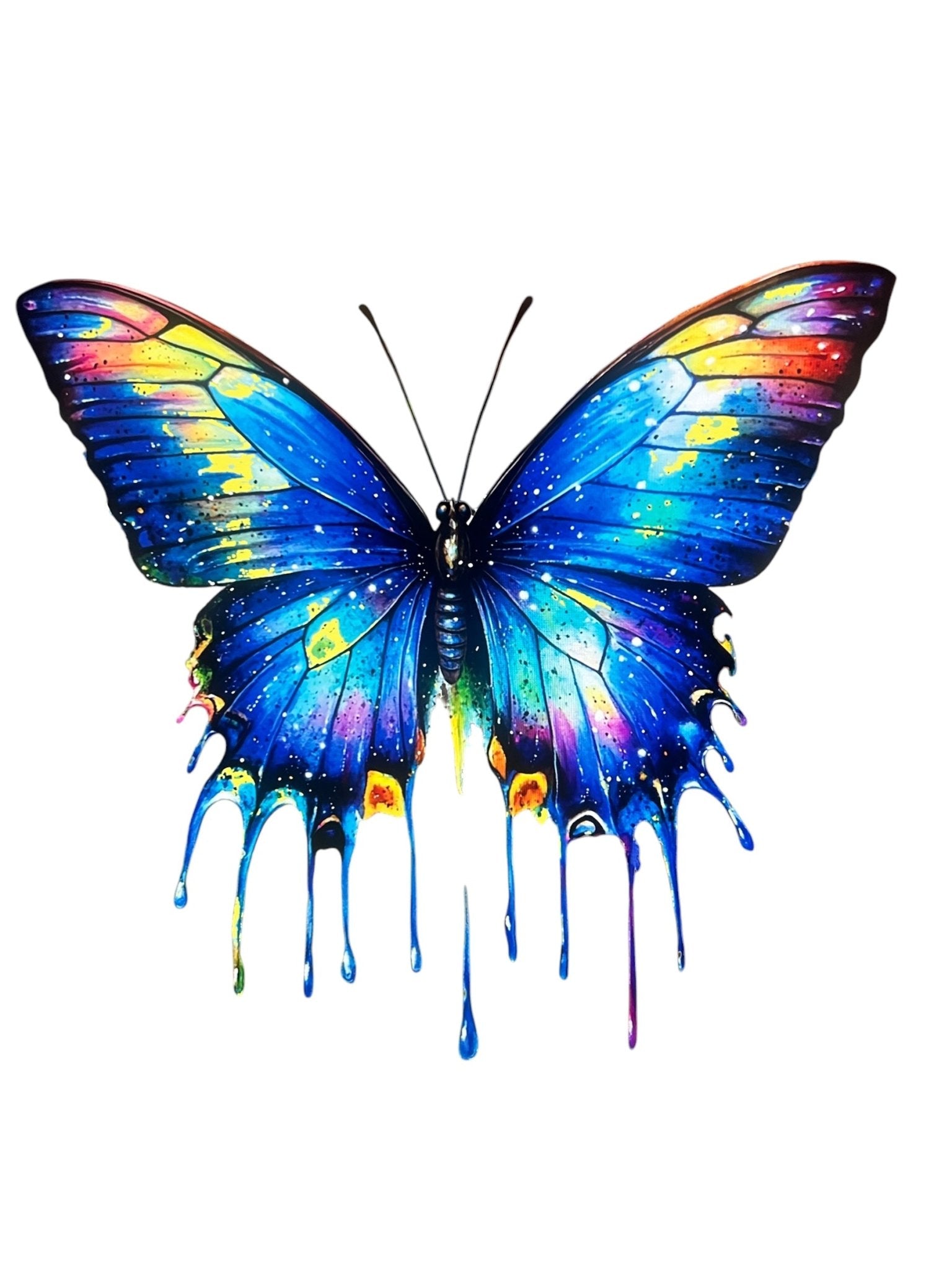 Blue Drip Butterfy - House of FaSHUN by Shun Melson