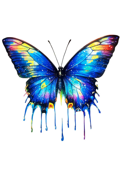Blue Drip Butterfy - House of FaSHUN by Shun Melson