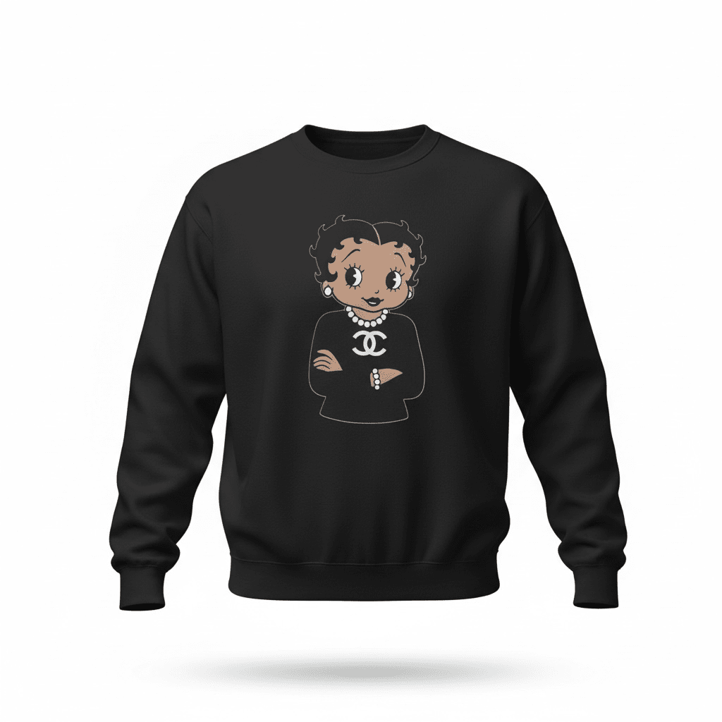 CC Logo Betty Boop Sweat Shirt - House of FaSHUN by Shun Melson