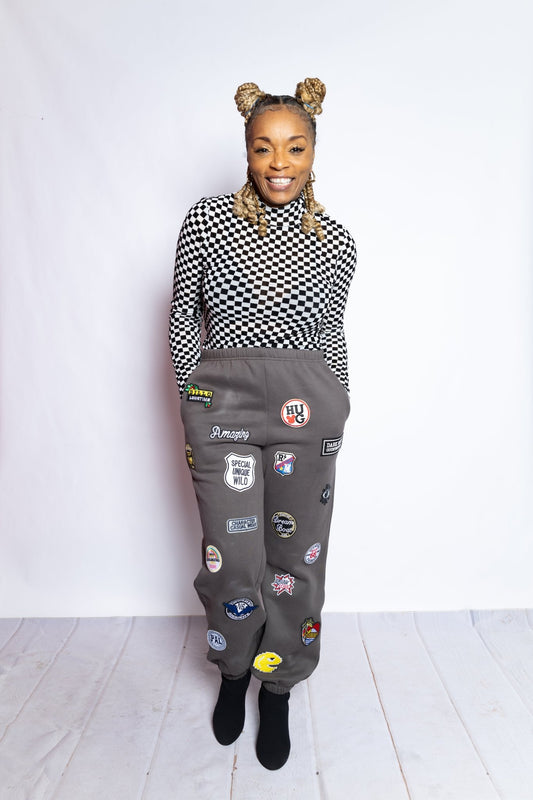 Checkered Long Sleeve Mesh - House of FaSHUN by Shun Melson