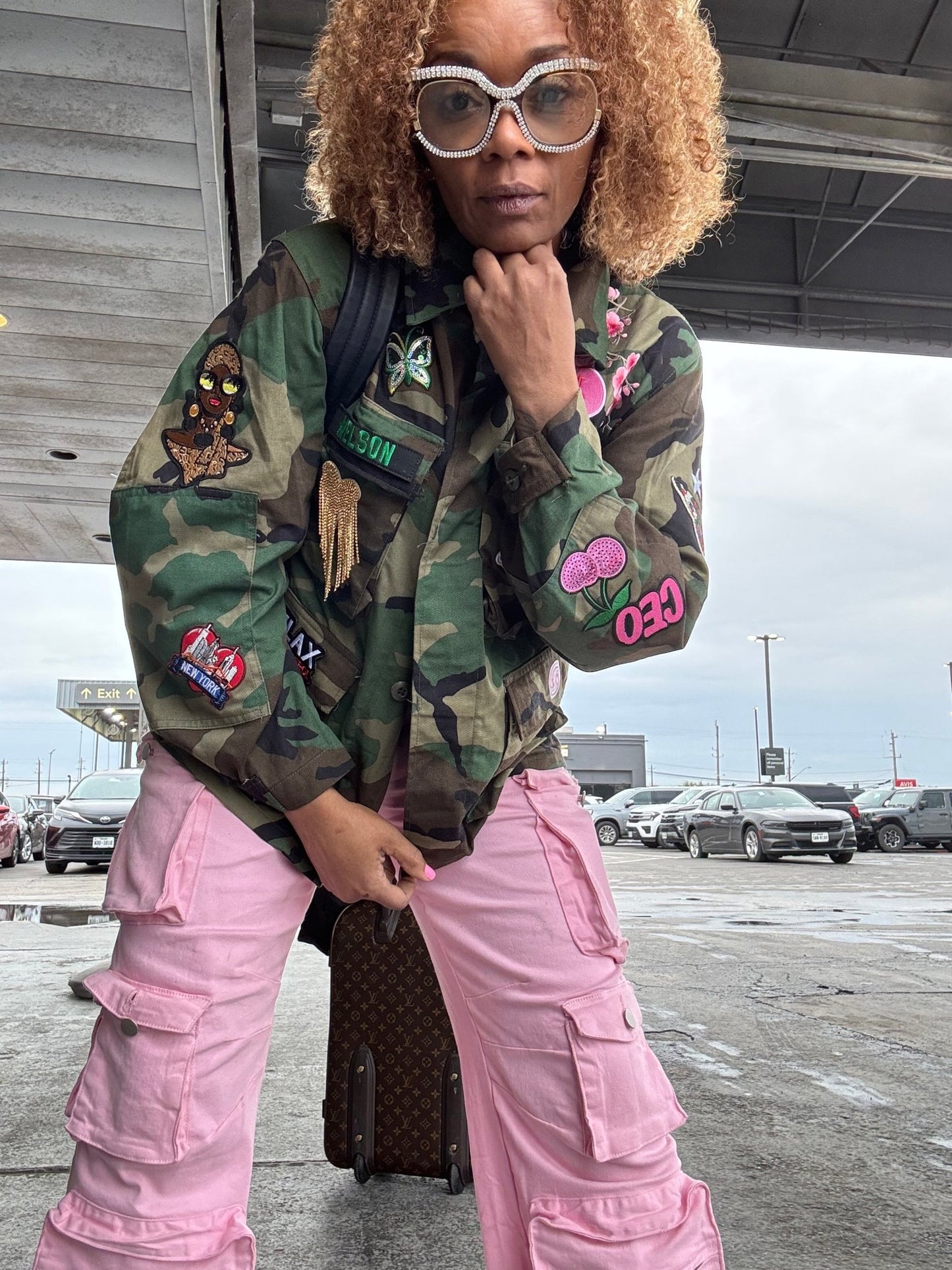 Custom Camo Patch Jacket PREORDER - House of FaSHUN by Shun Melson