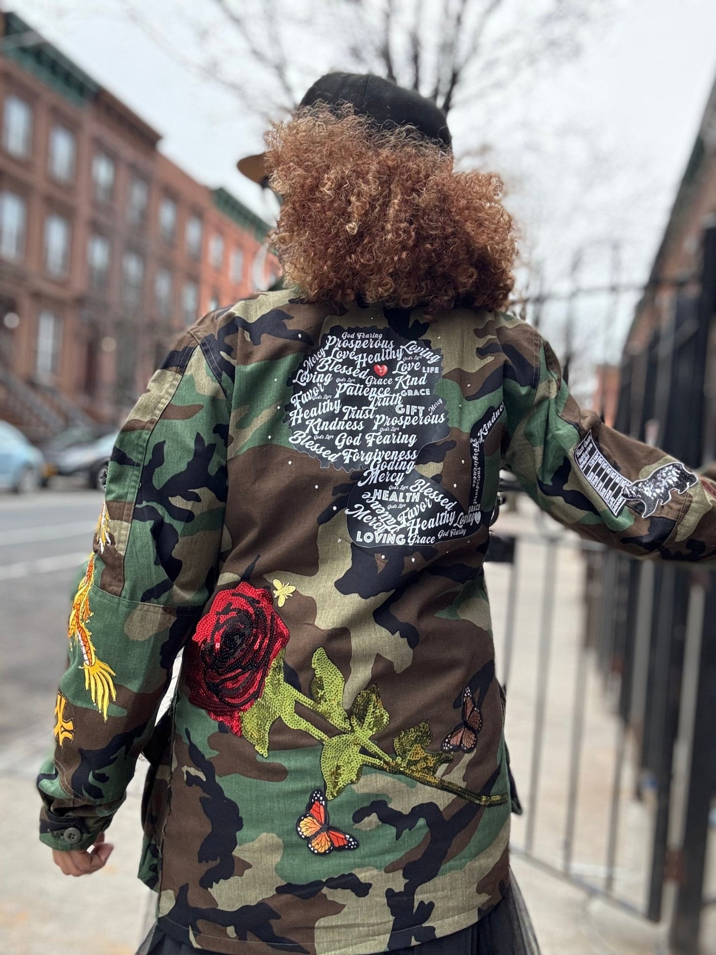 Custom Camo Patch Jacket PREORDER - House of FaSHUN by Shun Melson