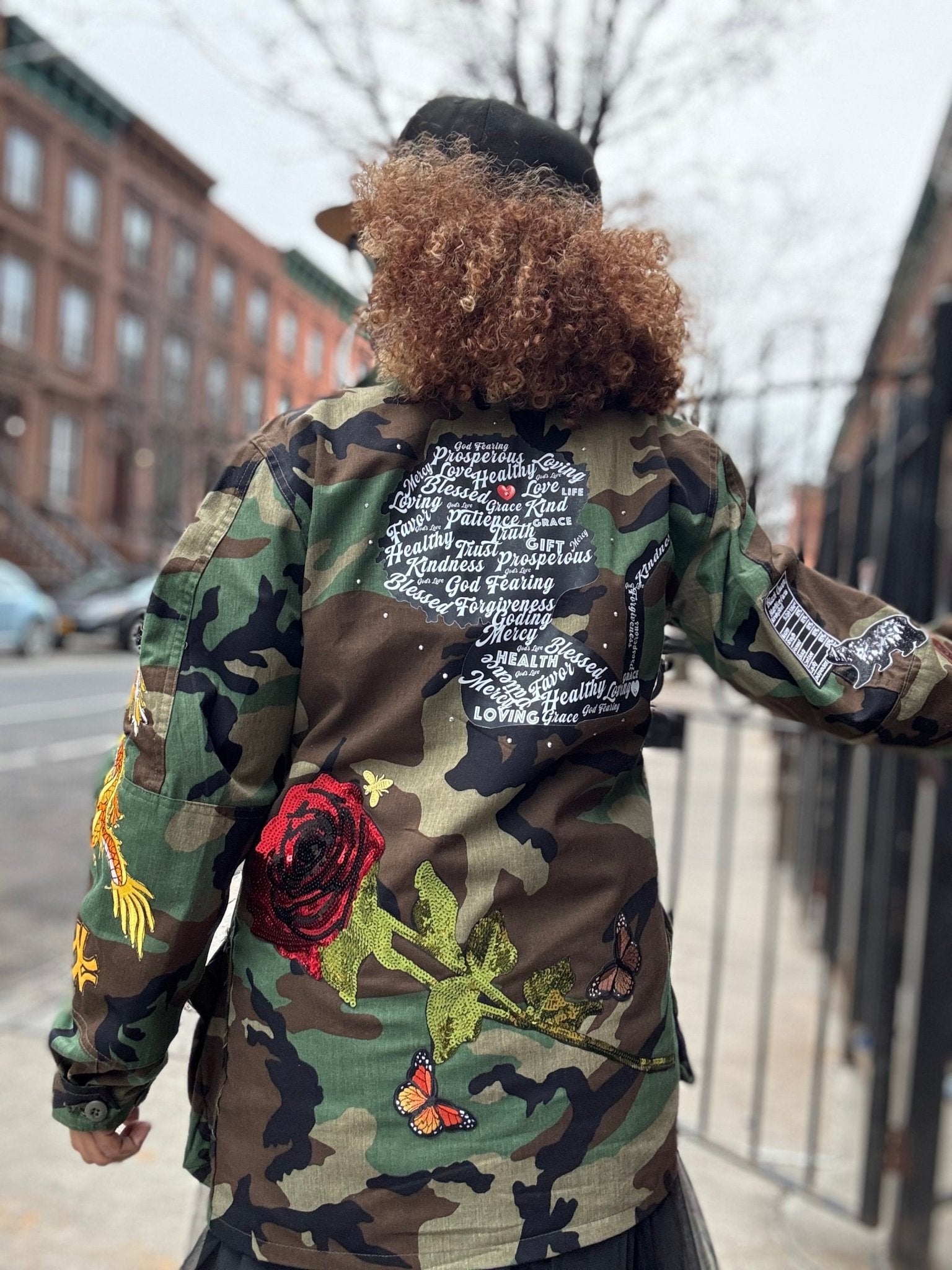 Custom Camo Patch Jacket PREORDER - House of FaSHUN by Shun Melson