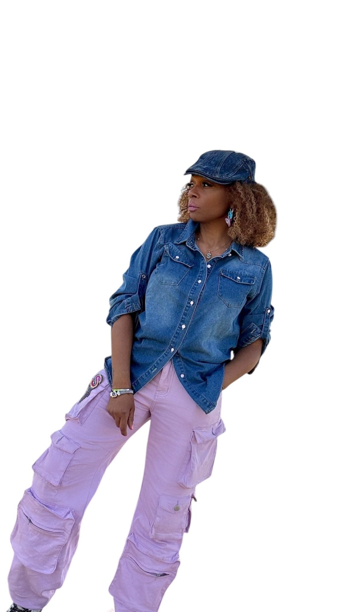 Denim Blouses - House of FaSHUN by Shun Melson