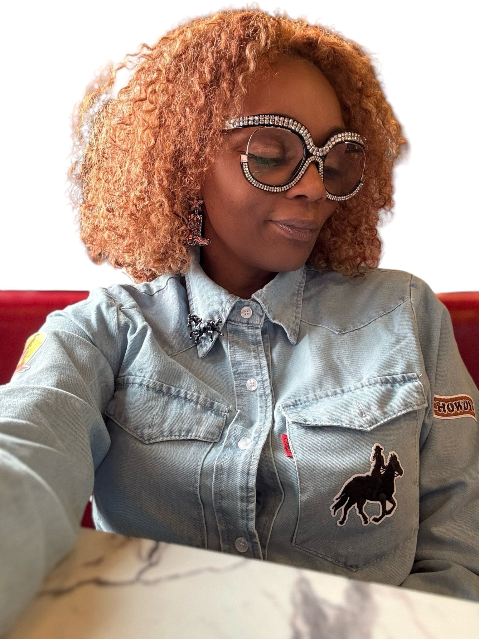 Denim Blouses - House of FaSHUN by Shun Melson