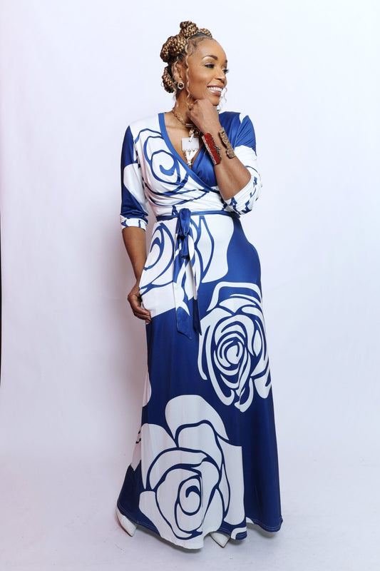 Floral Oversized Maxi Dress - House of FaSHUN by Shun Melson