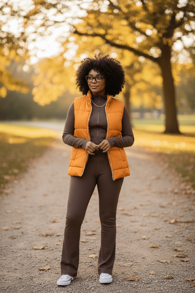 Golden Mustard Puff Vest - House of FaSHUN by Shun Melson