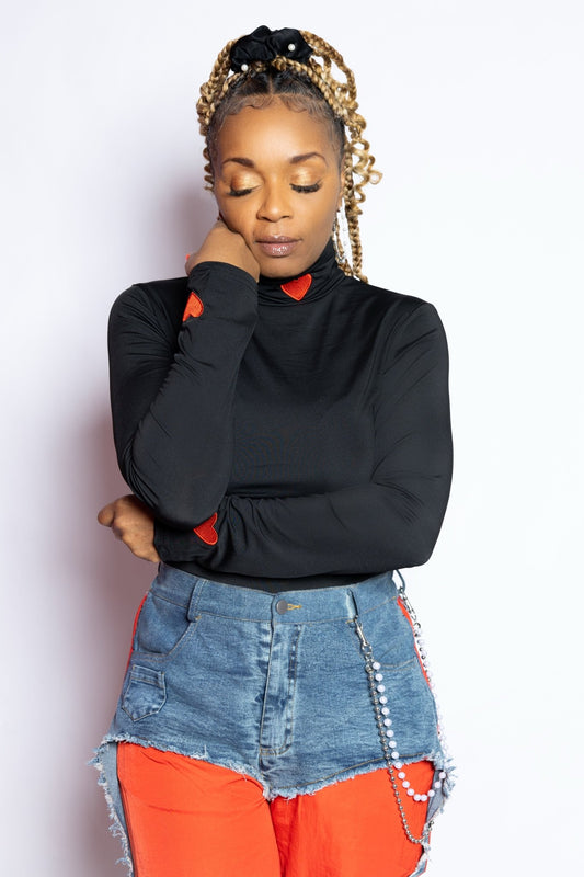 Heart Pieces Long Sleeve Shirt - House of FaSHUN by Shun Melson