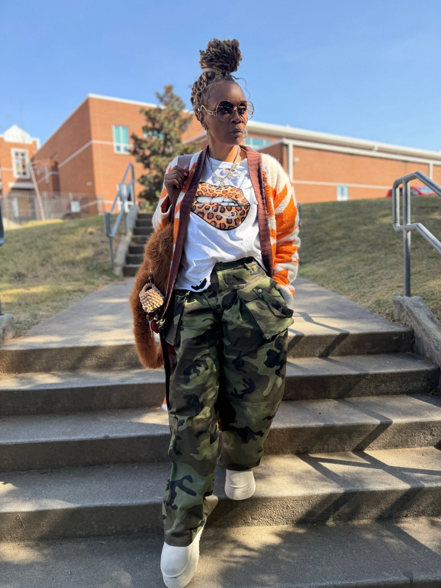 Leopard Lip Tee - House of FaSHUN by Shun Melson