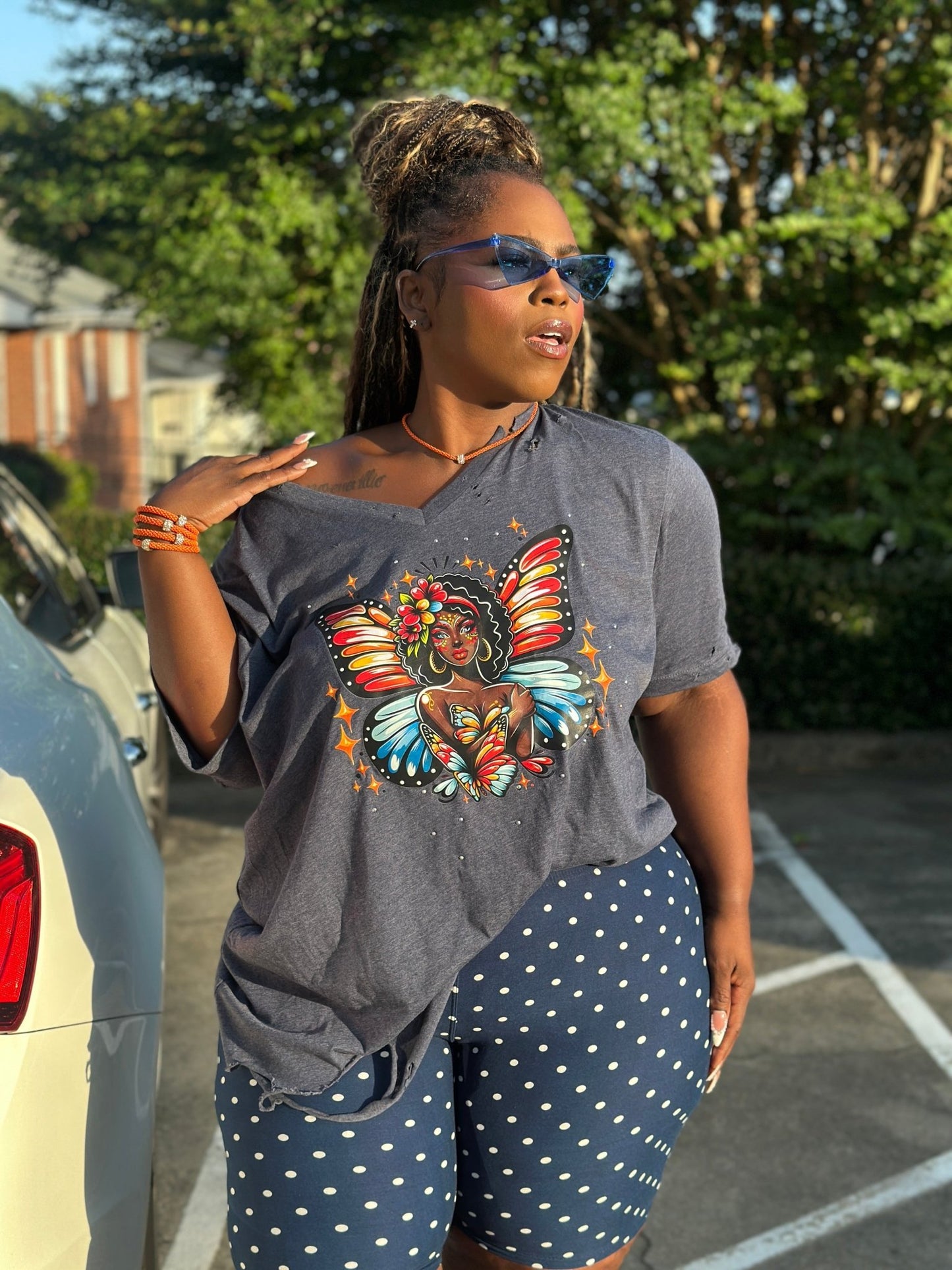 Ms. Lady Butterfly Tee - House of FaSHUN by Shun Melson