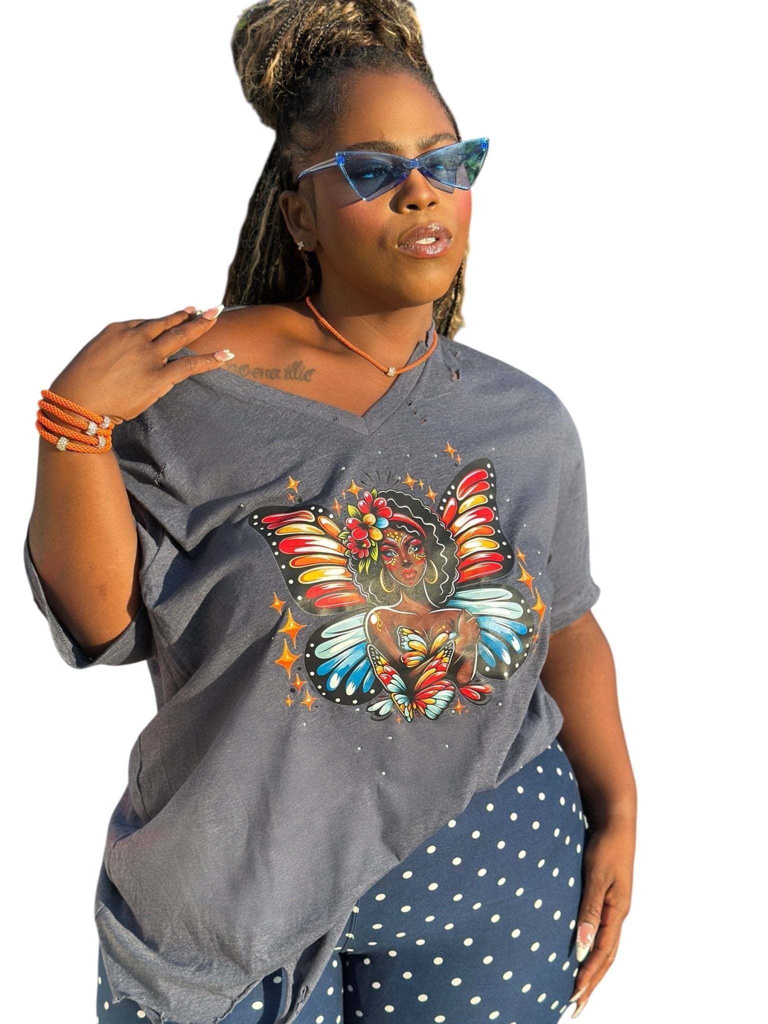 Ms. Lady Butterfly Tee - House of FaSHUN by Shun Melson