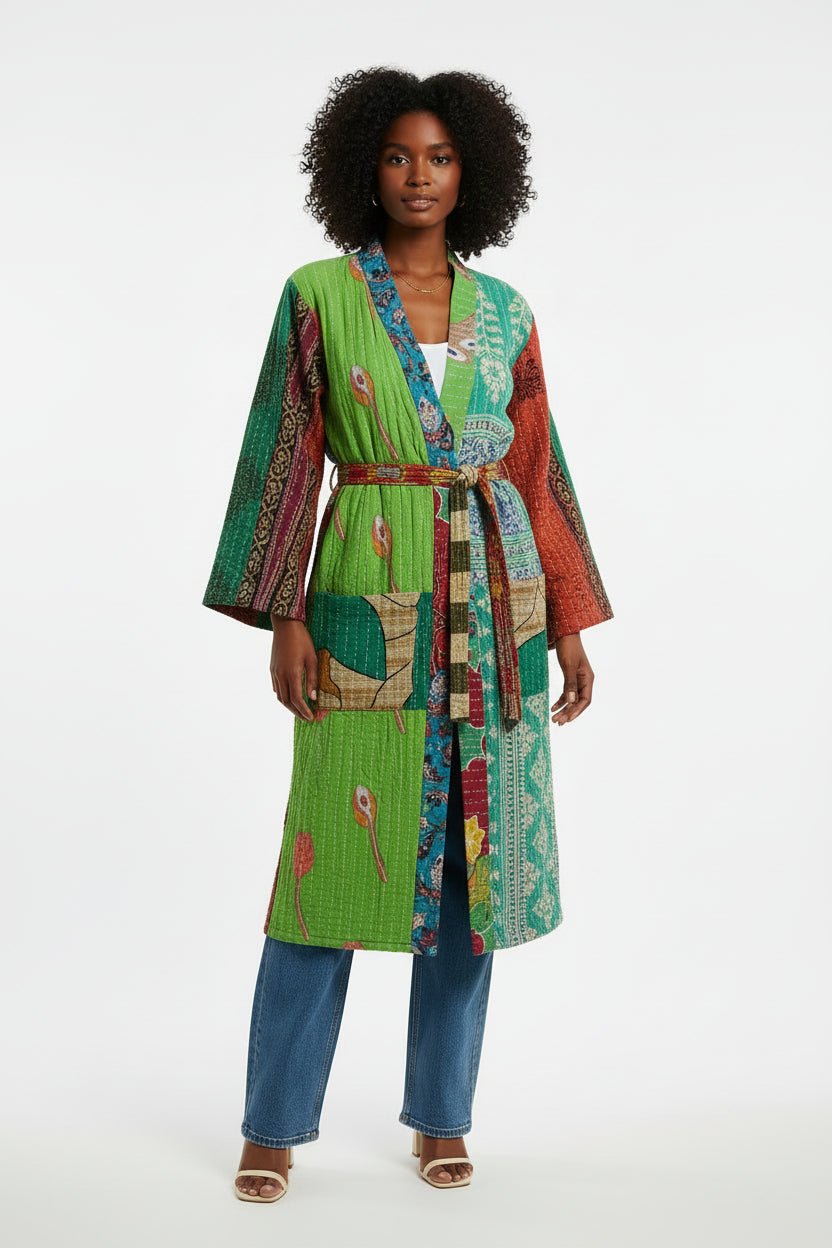 Multi Pattern Short Duster - House of FaSHUN by Shun Melson