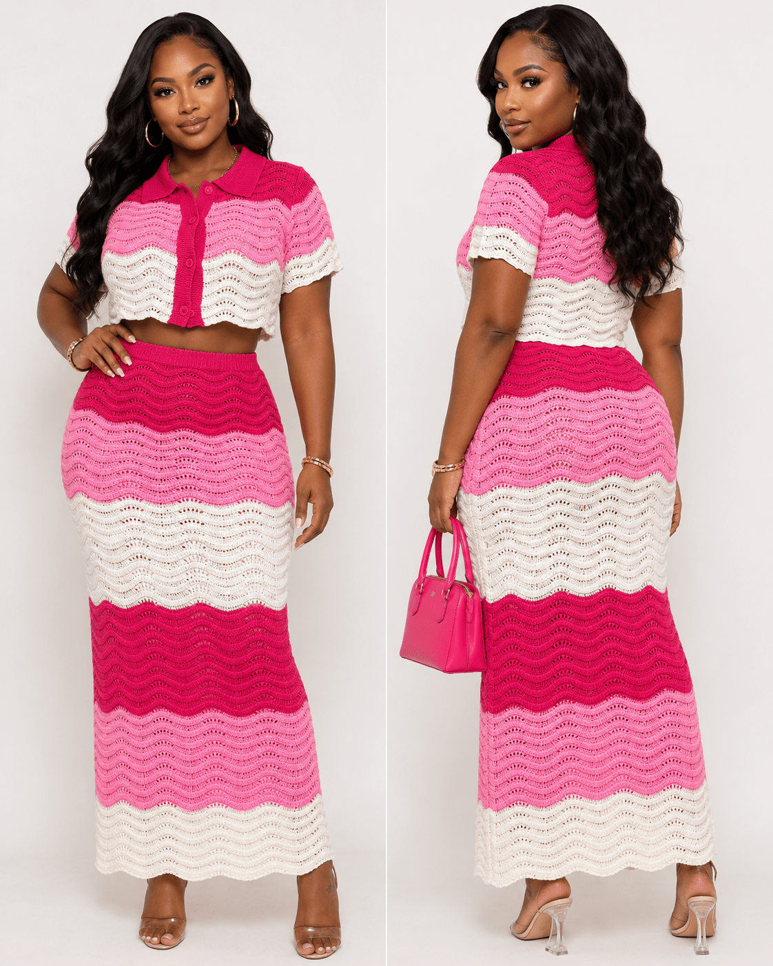 Pink Paradise Knit Set - House of FaSHUN by Shun Melson