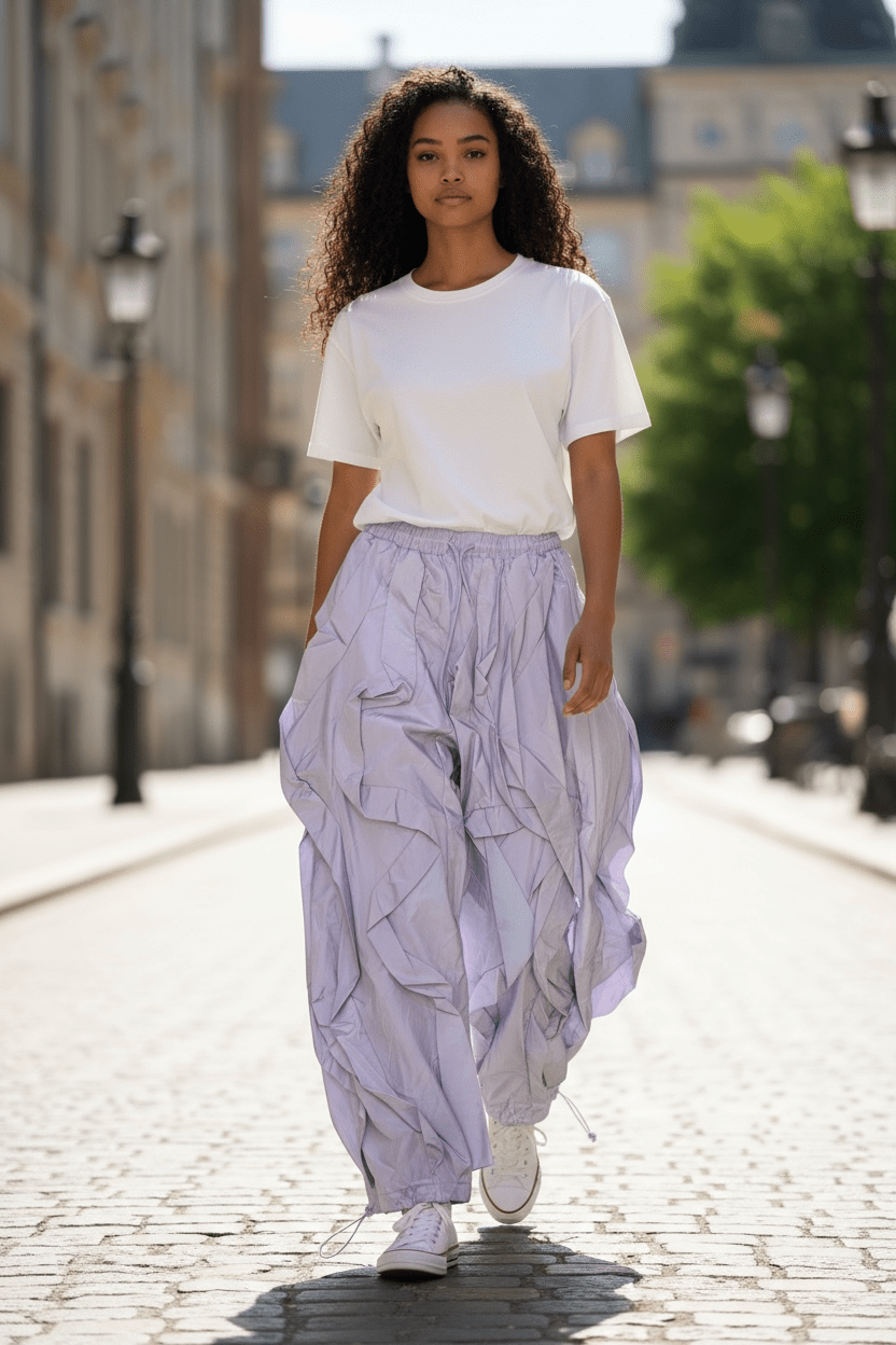 Ruffled Pant - House of FaSHUN by Shun Melson