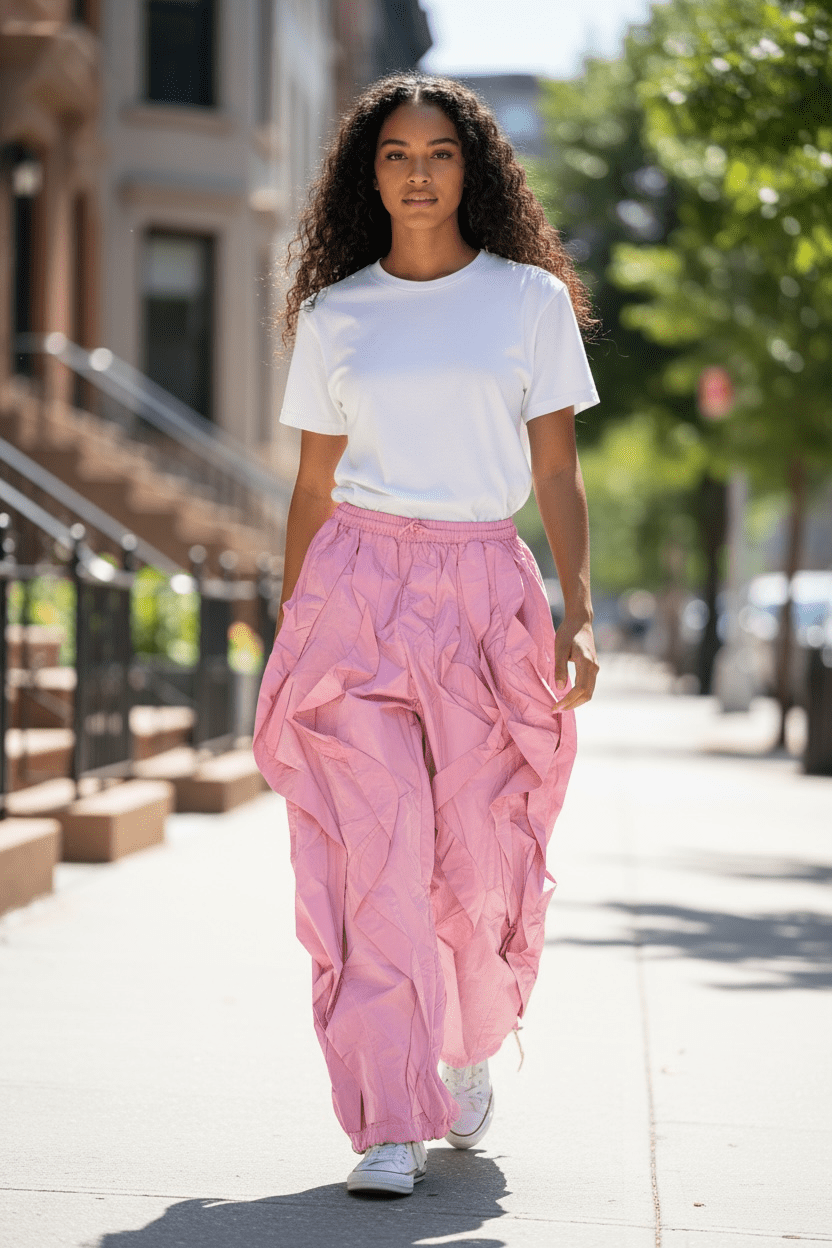 Ruffled Pant - House of FaSHUN by Shun Melson