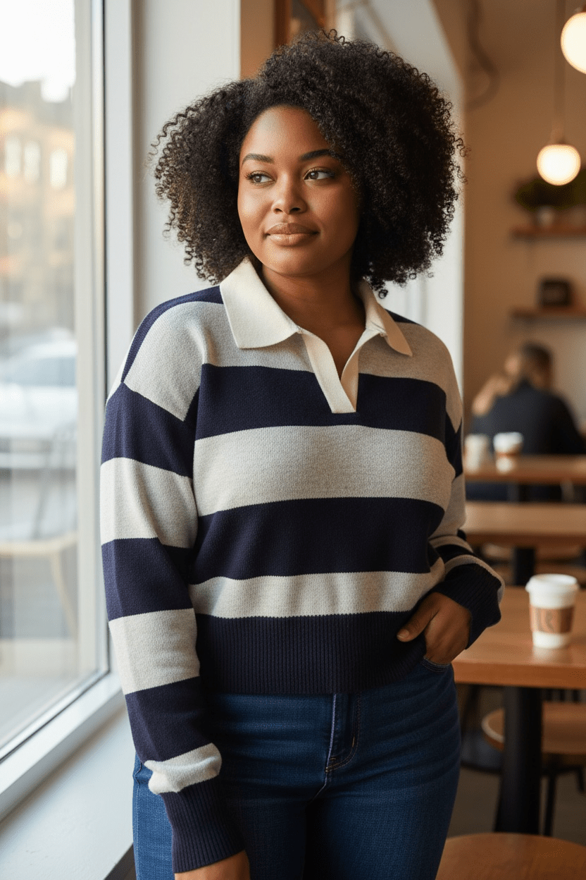 Rugby Blouse - House of FaSHUN by Shun Melson