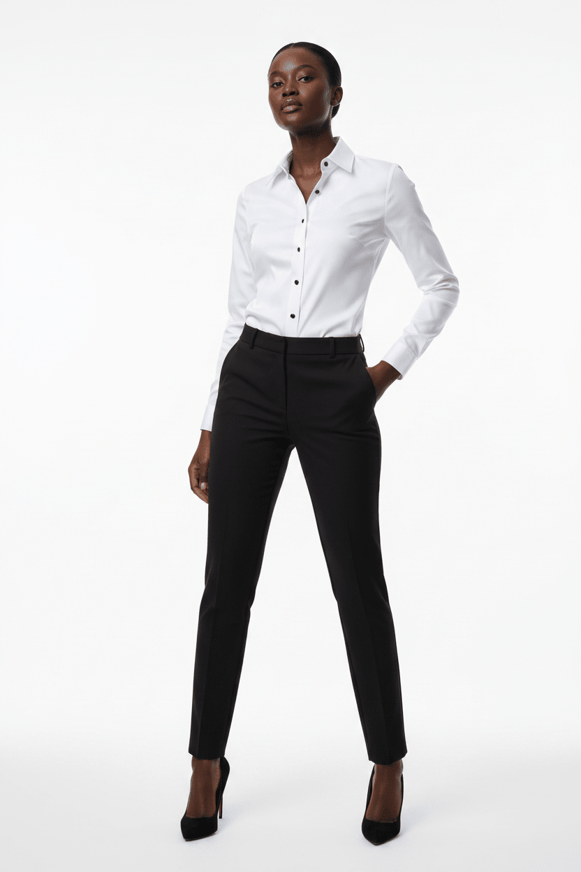 The Classy Clean Button Down Blouse - House of FaSHUN by Shun Melson