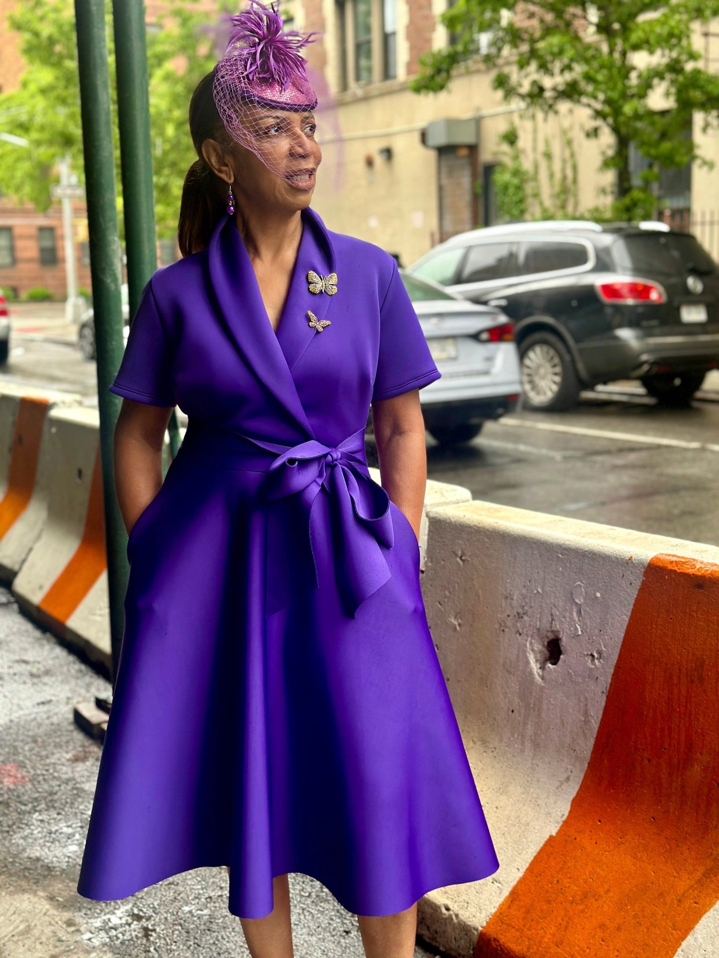 The New Neoprene Wrap Front Dress - House of FaSHUN by Shun Melson