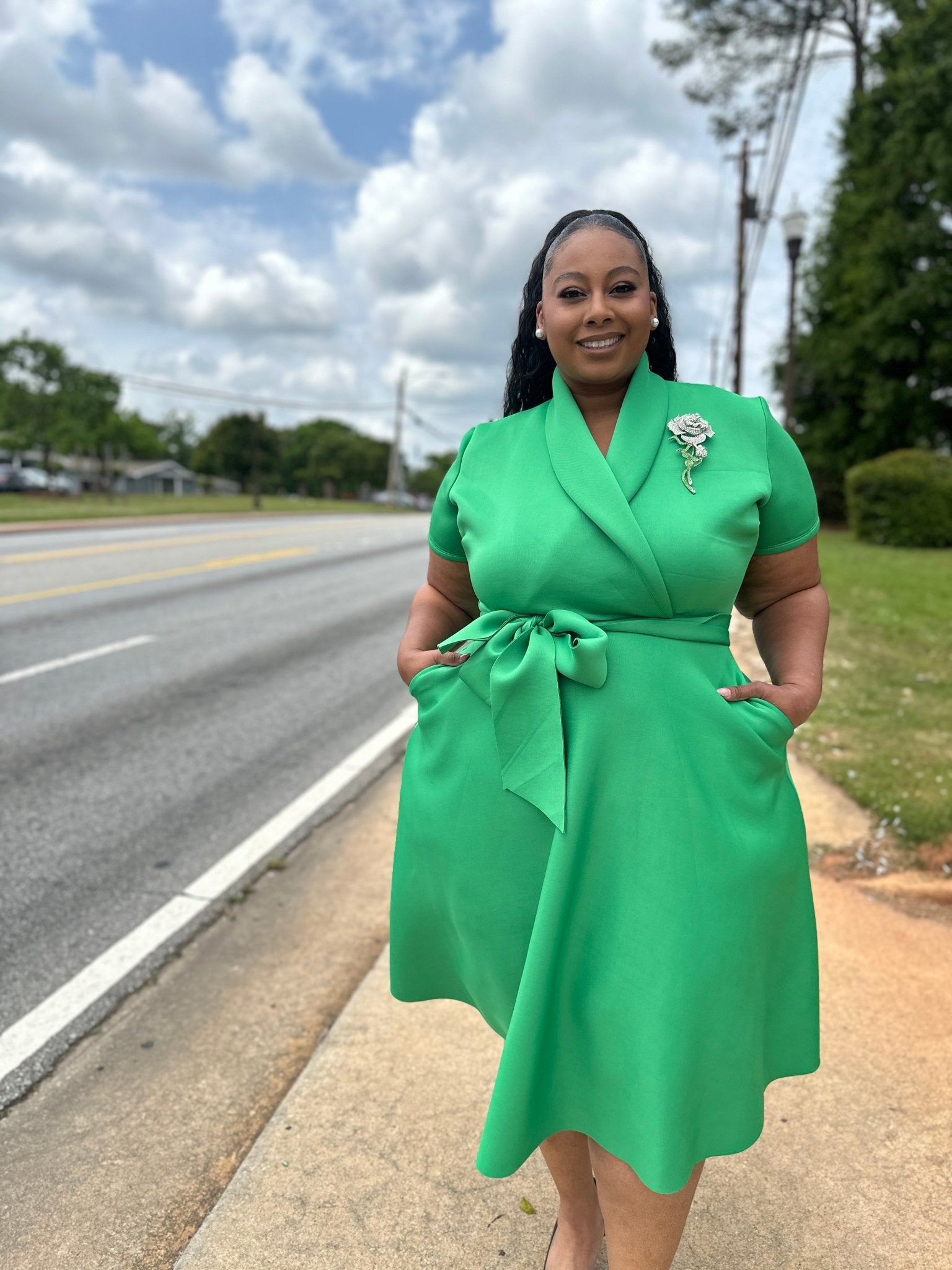 The New Neoprene Wrap Front Dress - House of FaSHUN by Shun Melson