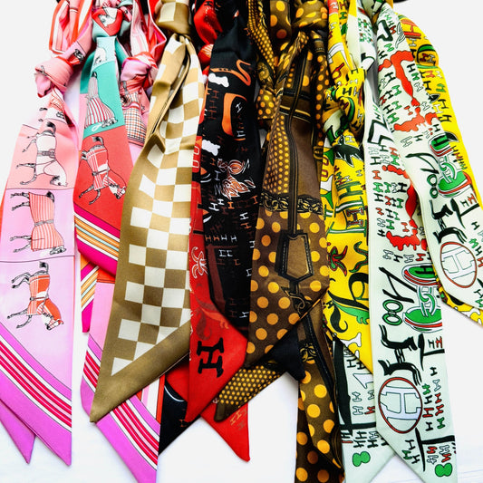 Variety Satin Silk Scarves – Perfect for Bags, Hair, and Neck Styling - House of FaSHUN by Shun Melson
