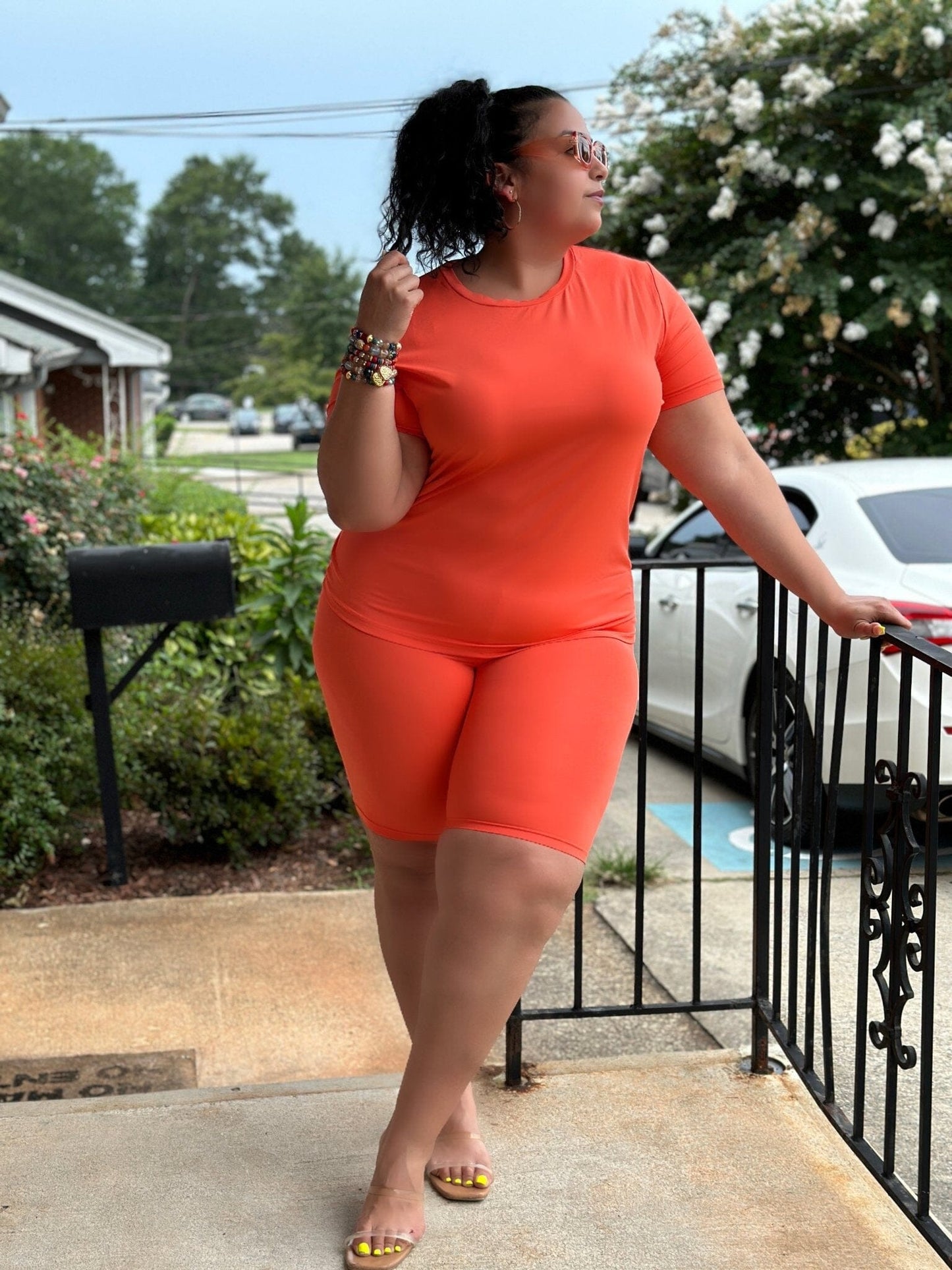 2 Piece Solid Color Short Set 2 Piece Set Shun Melson