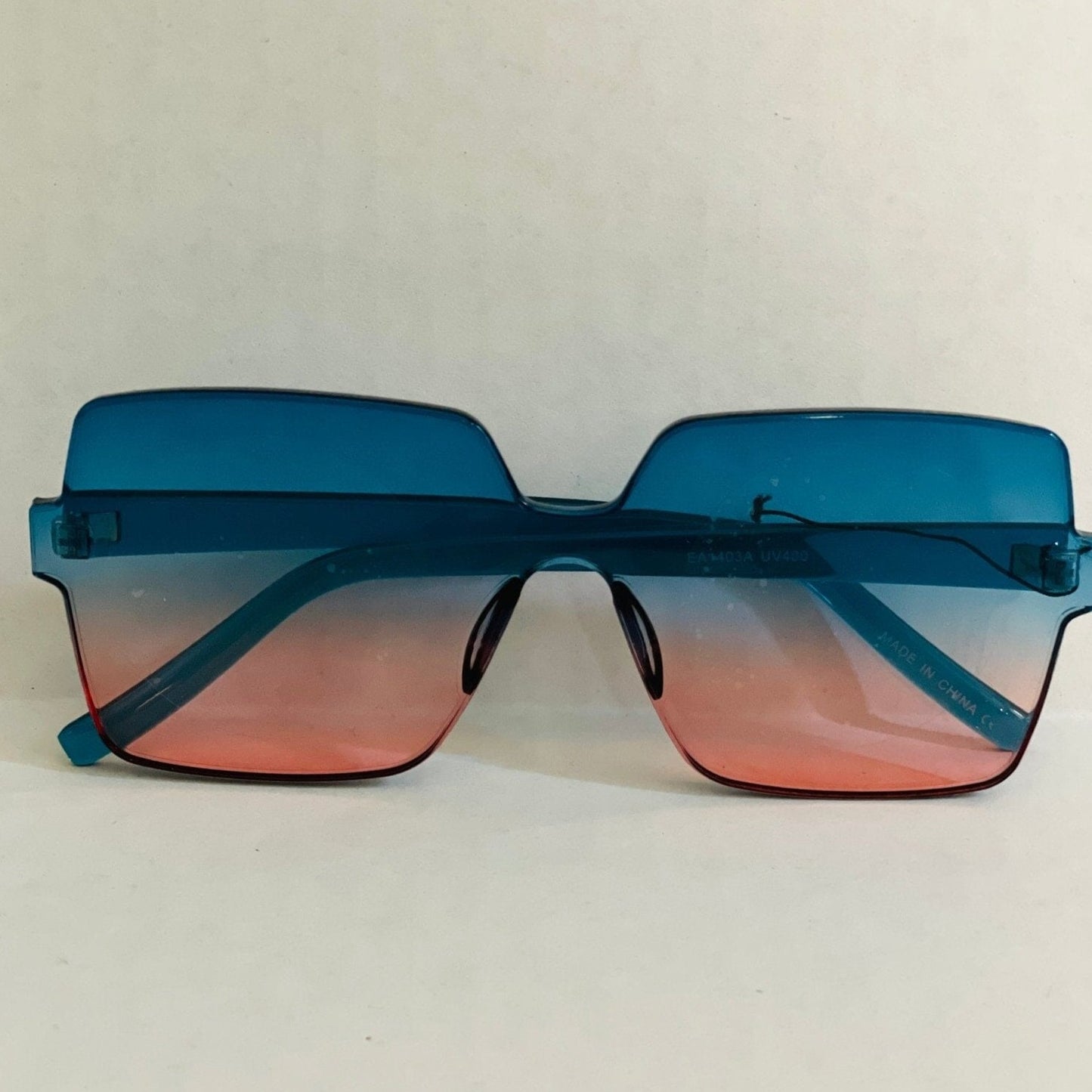 Ombre Frames Eyewear House of FaSHUN by Shun Melson Turquoise Ombre