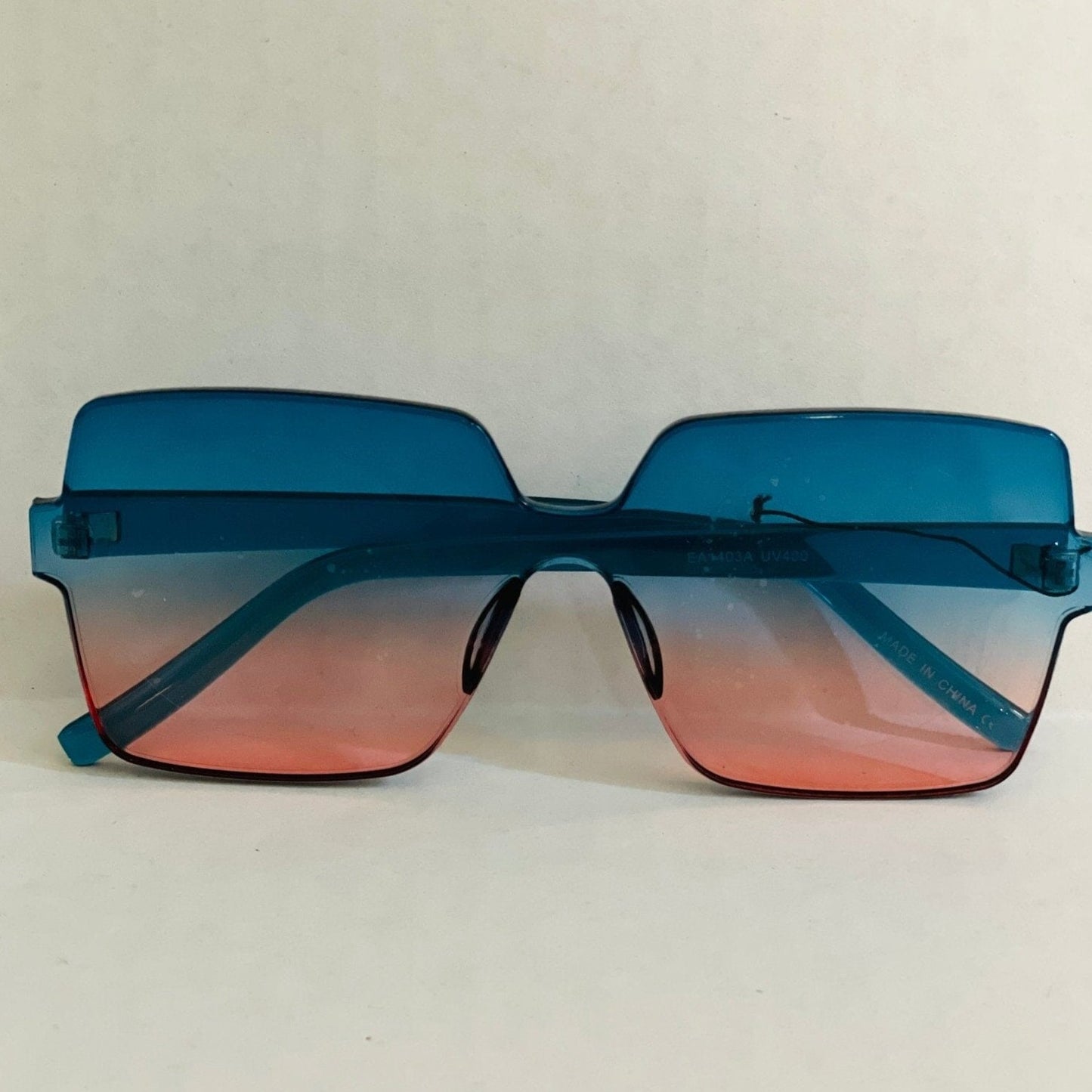 Ombre Frames Eyewear House of FaSHUN by Shun Melson Turquoise Ombre 