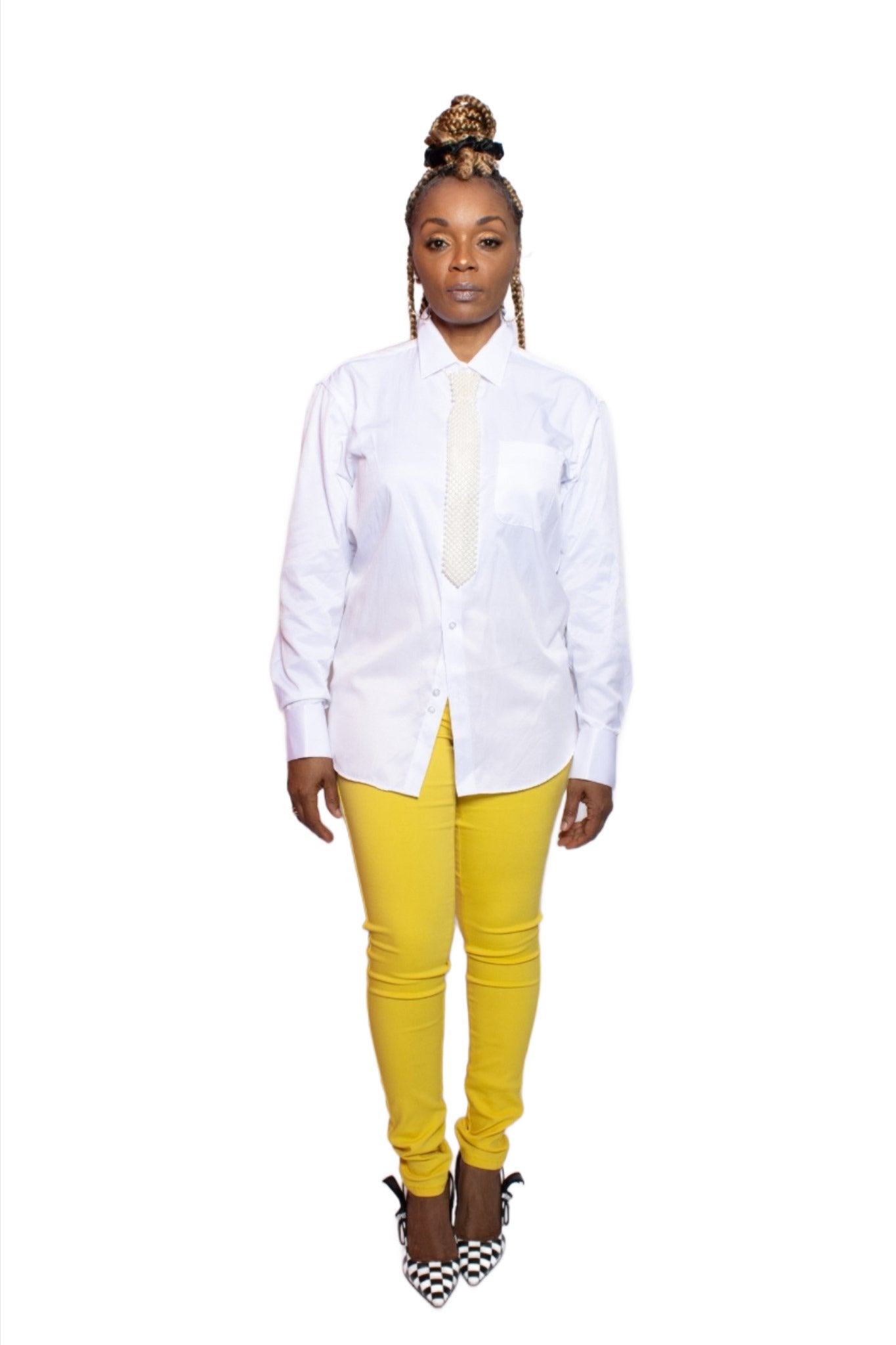 The Cuff Link Blouse - House of FaSHUN by Shun Melson