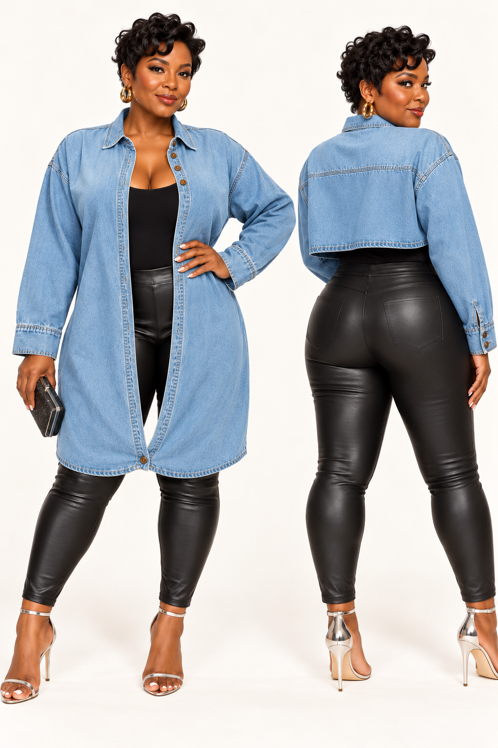 Double Take Denim Shacket
