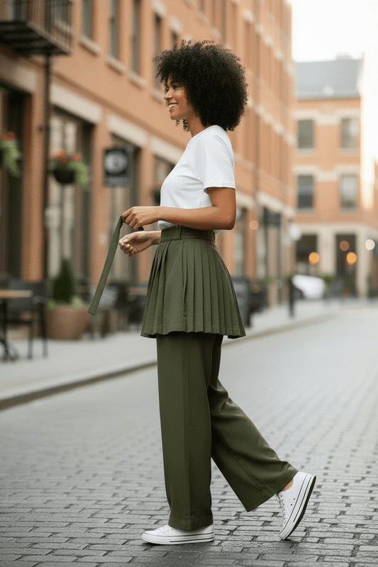 2 Piece Apron Pants - House of FaSHUN by Shun Melson