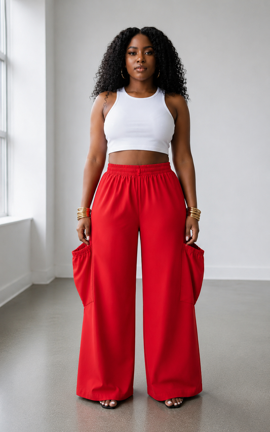 Deep Pocket Palazzo Pants