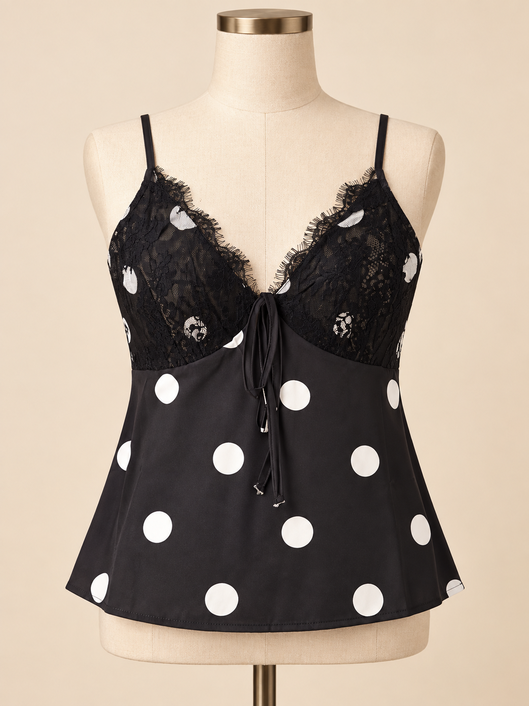 Black Polka Dot Cami