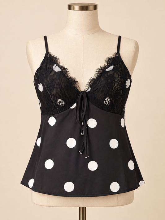Black Polka Dot Cami