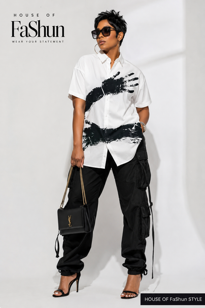 Hands On Button Down Shirt