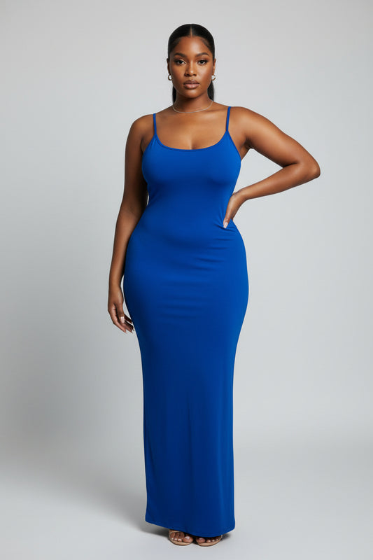 Simple Bodycon Dress with Back Split