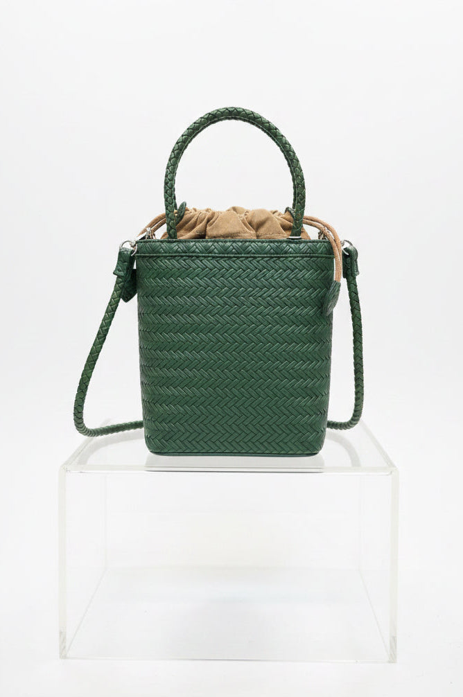 Forest Green Mini Bucket Bag