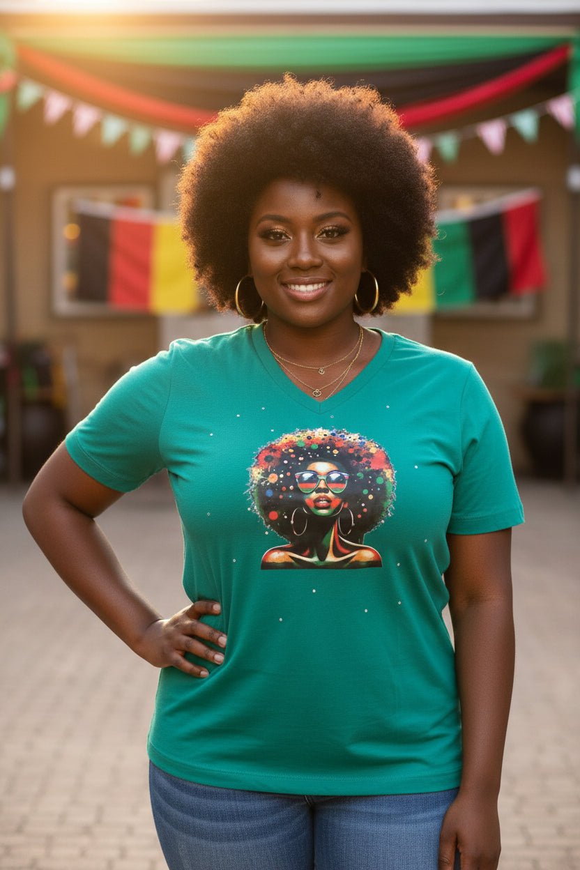 Afro Shades Tee - House of FaSHUN by Shun Melson