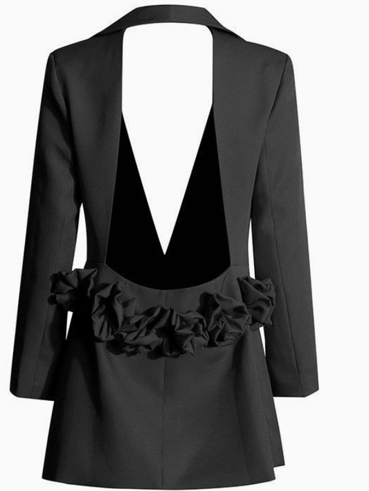 Back Out Rose Jacket - House of FaSHUN by Shun Melson