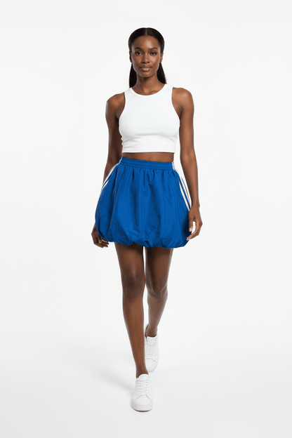 Balloon Mini Stripe Skirt - House of FaSHUN by Shun Melson