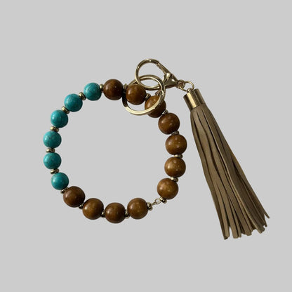 Beaded Wristlet Keychain Bracelet - House of FaSHUN by Shun Melson