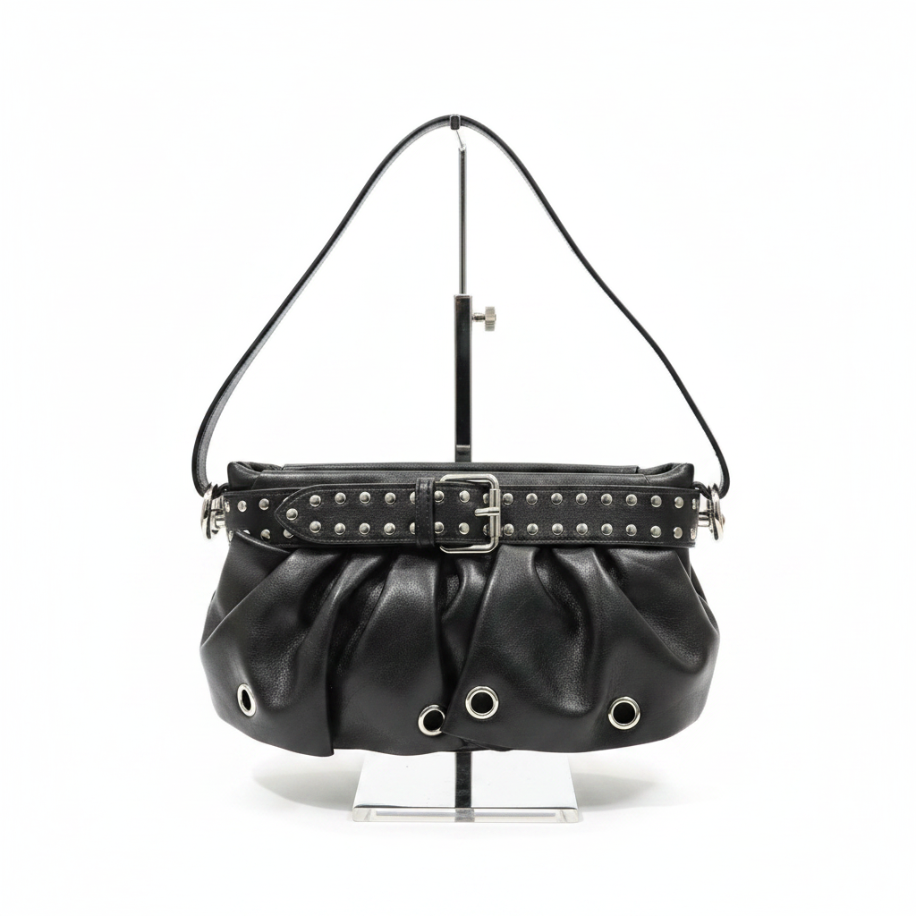 Black Studded Crossbody
