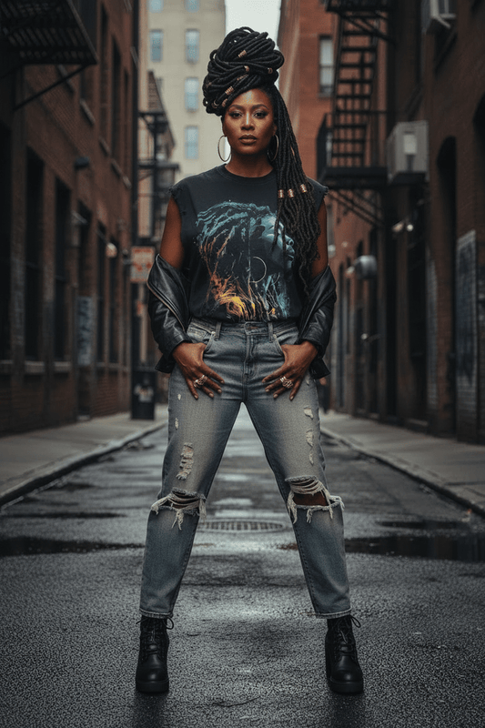 Blowing Smoke Locs Tee - House of FaSHUN by Shun Melson