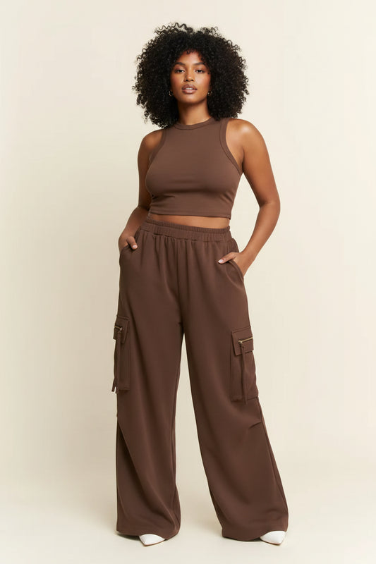 Brown Cargo Pants