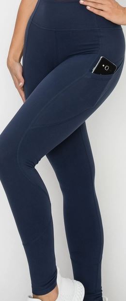 Brushed Pocket Leggings Olive/Black - House of FaSHUN by Shun Melson